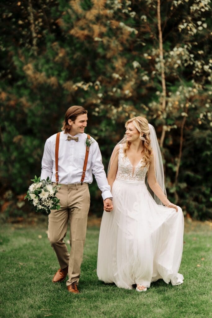 Couple Portrait During Fall Wedding
