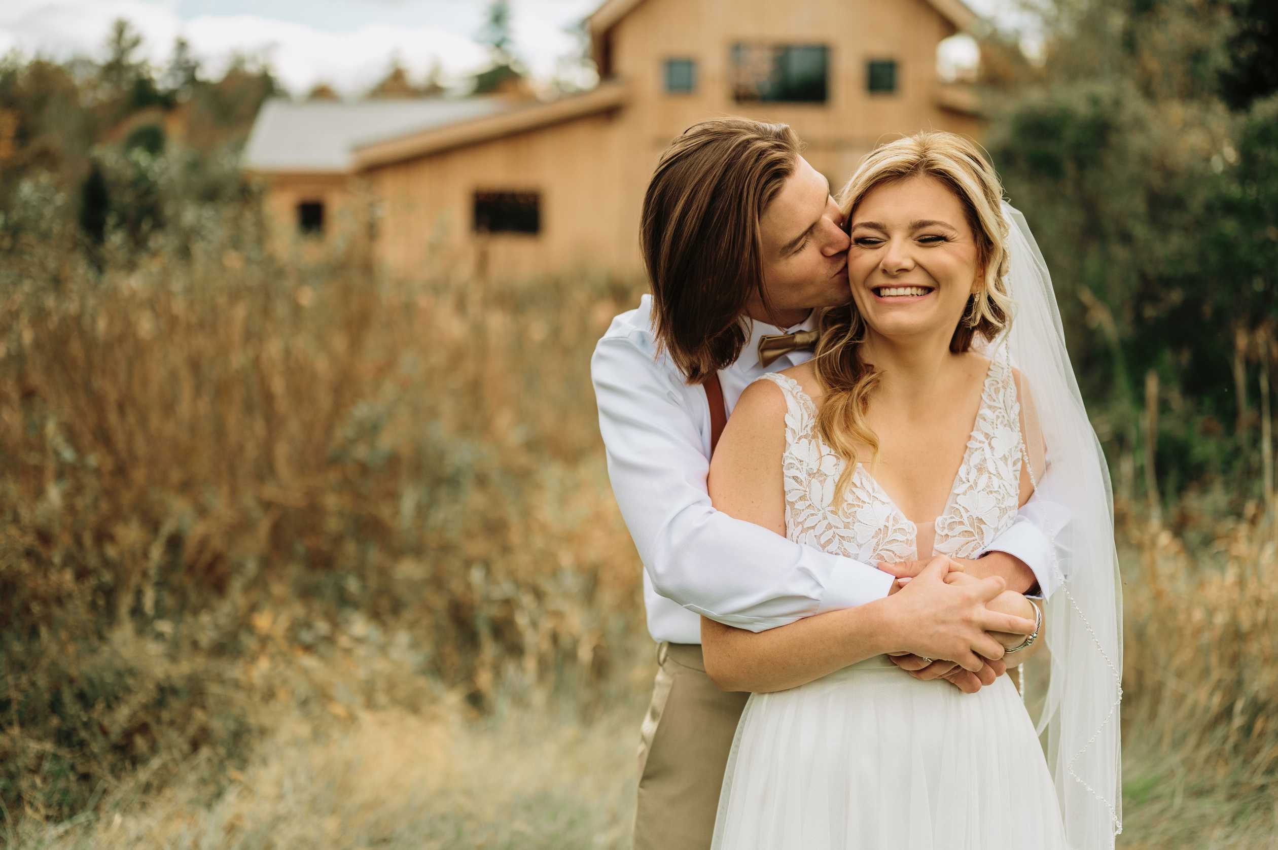 Morgan and Joh For their New England outdoor wedding