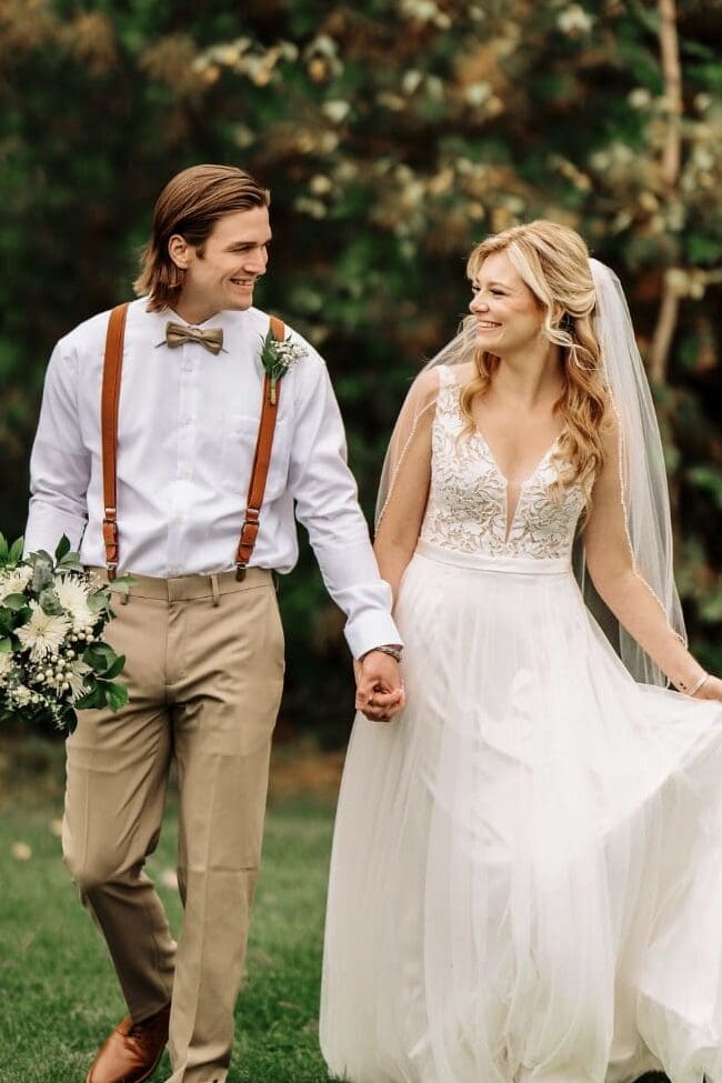 Couple Portrait During Fall Wedding