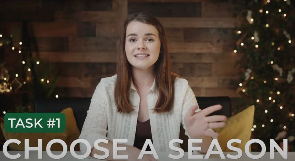 Task 1: Choose A Season - Snippet from WedEverything's Video Lesson 3